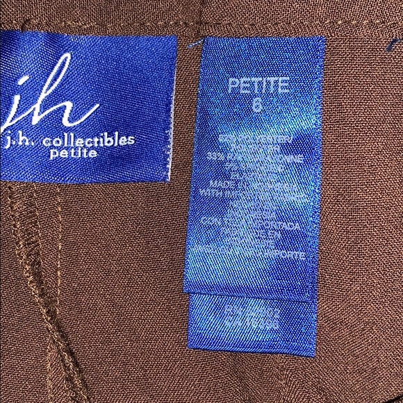 Karyn j.H. Collectibles petite brown career pants - Picture 6 of 8